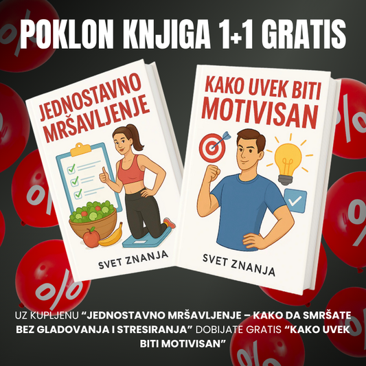Paket knjiga: Mršavljenje + Motivacija (1+1 Gratis)